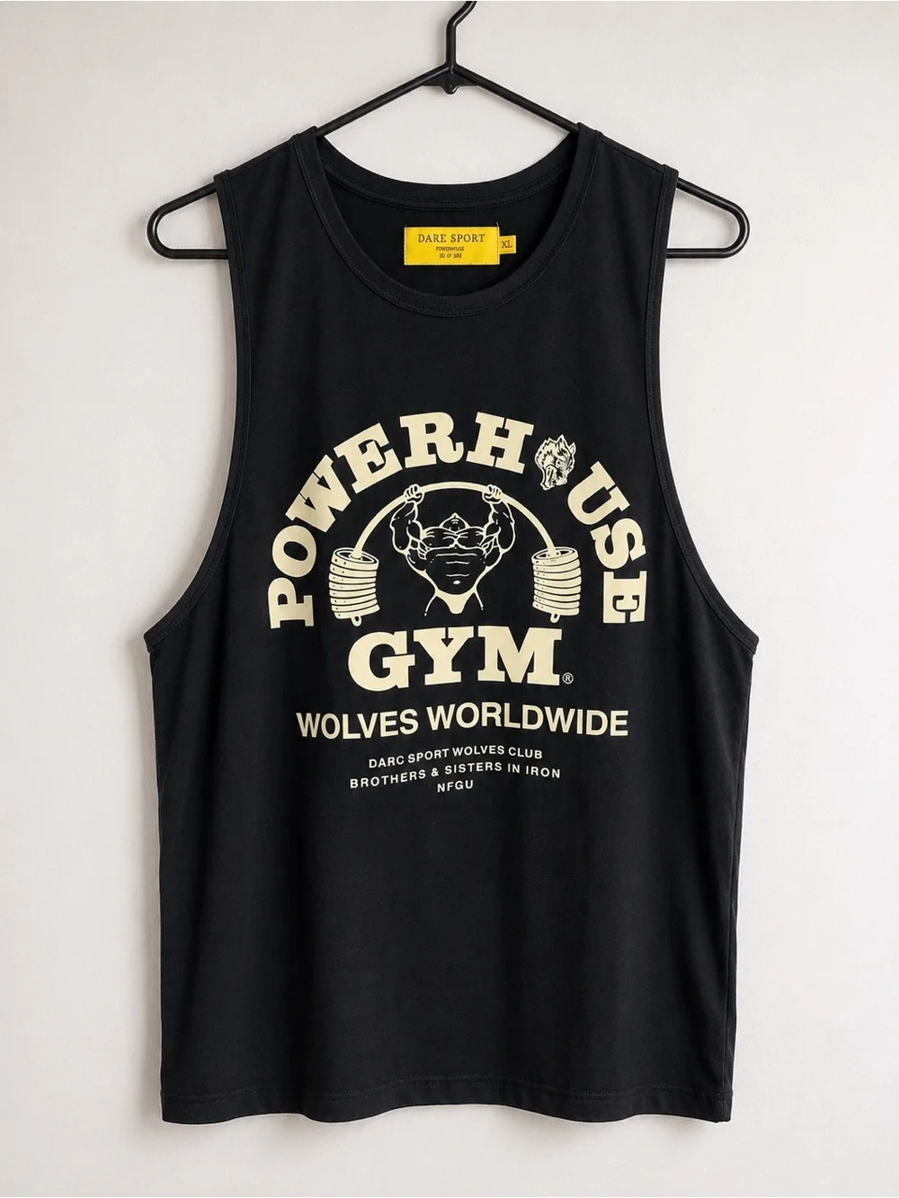 NWOT: LIMITED EDITION Darc Sport x Powerhouse Wolves muscle tank | Size: XL